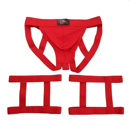 Sexy Jockstrap with Leg Rings - Image 4