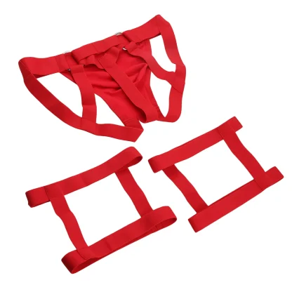 Sexy Jockstrap with Leg Rings - Image 5