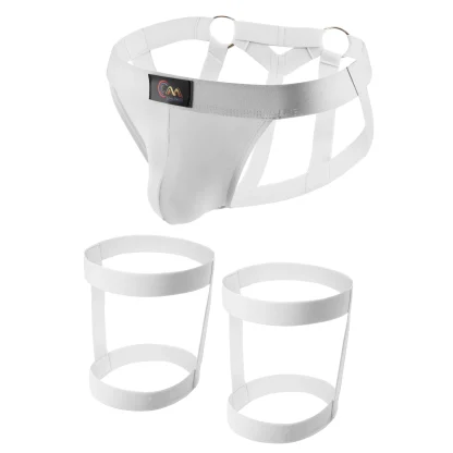 Sexy Jockstrap with Leg Rings - Image 2