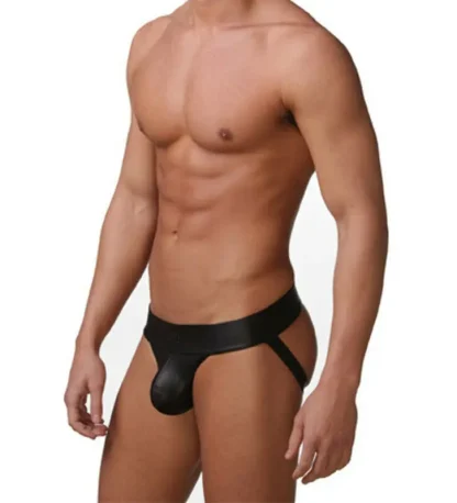 Hot Faux Leather Jockstrap
