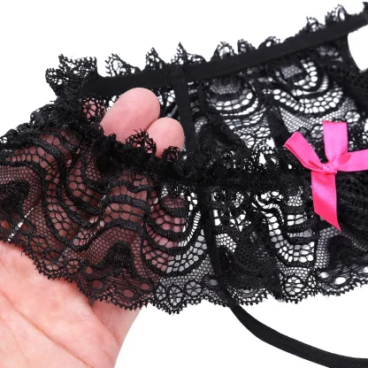 Bow Accent Lace Jockstraps - Image 4