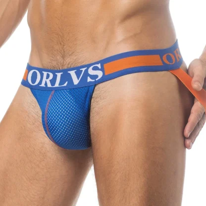 Stylish Mesh Low Waist Jockstrap - Image 4