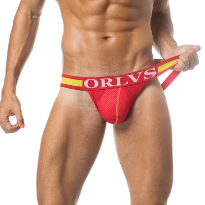 Stylish Mesh Low Waist Jockstrap - Image 6