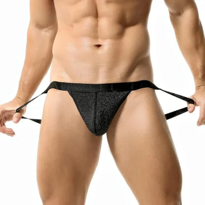 Glossy Bare Buttocks Jockstrap - Image 3