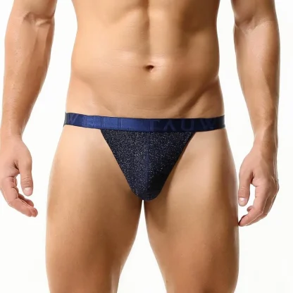 Glossy Bare Buttocks Jockstrap