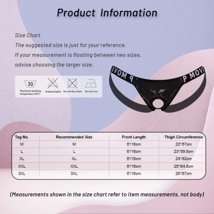 Letter Print Band Jockstraps - Image 7